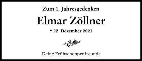 Traueranzeigen von Elmar Zöllner Allgäuer Zeitung