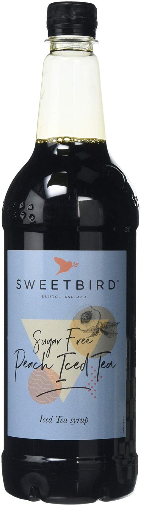 Sweetbird Sugar Free Peach Iced Tea Syrup 1 Litre