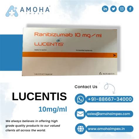 Lucentis Ranibizumab Injection At Rs 66000 Vial Ranibizumab Injection In Surat Id 2852770186288