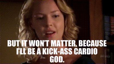 Yarn But It Won T Matter Because I Ll Be A Kick Ass Cardio God Grey S Anatomy
