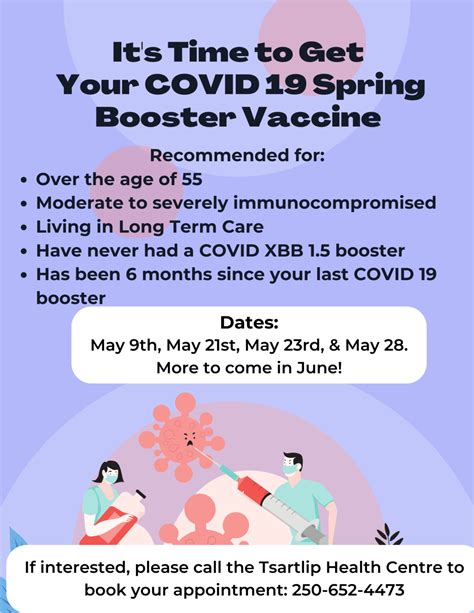 Covid 19 Spring Booster Vaccine Tsartlip First Nation