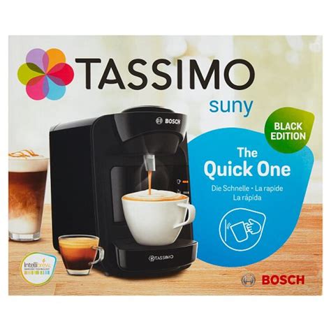 Bosch Tassimo Suny Black Edition TAS3102 Capsule Coffee Machine Tesco