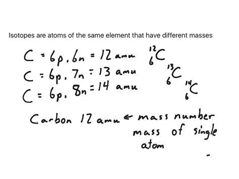 Isotopes Science Chemistry Atoms Elements Showme