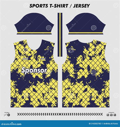 Vector T-shirt Sport Design, Sublimation Jersey Stock Vector ...