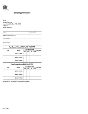 Fillable Online Dmv Ca Dui Program Signatory Authority Fax Email Print