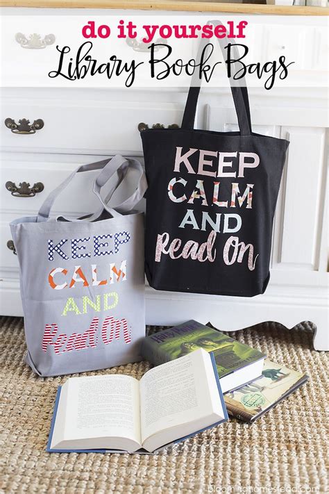 Diy Library Book Bags Lets Diy It All With Kritsyn Merkley