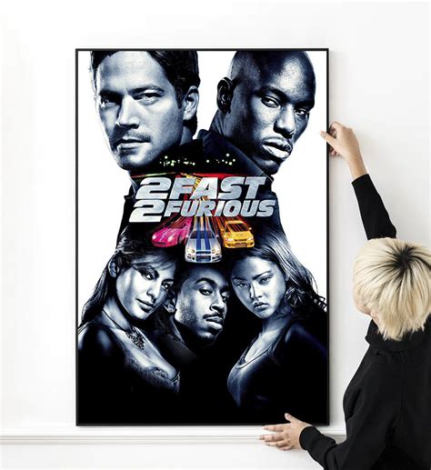 2 Fast 2 Furious Movie Poster High Quality Print Photo Wall Art Canvas ...