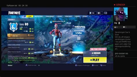 Fortnite Visar Mina Skin Youtube