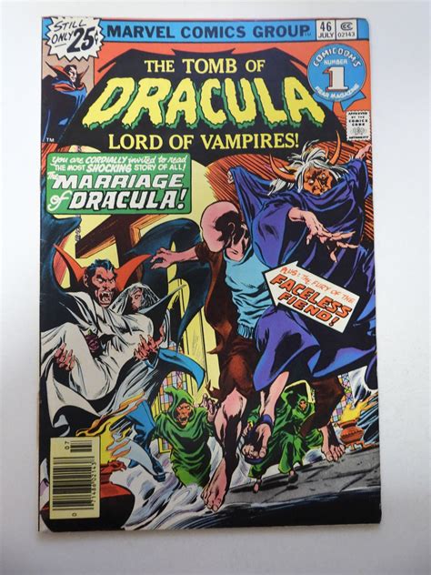 Tomb Of Dracula 46 1976 VG Condition Moisture Stain Bc Comic