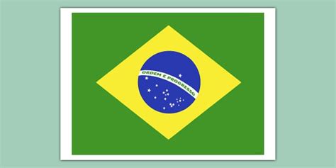 Brazil Flag Display Poster | Display | Twinkl (teacher made)