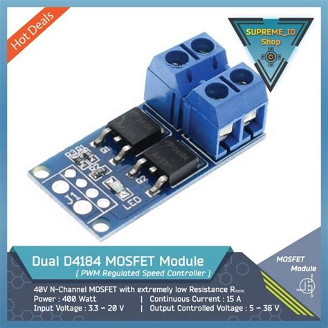 Jual Dual D4184 High Power MOSFET Module PWM Switch Trigger Speed