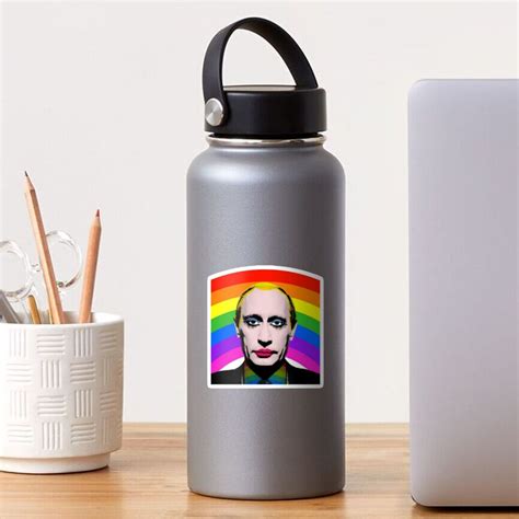Vladimir Putin Gay Clown Classic Essential Sticker By ShondaTacke