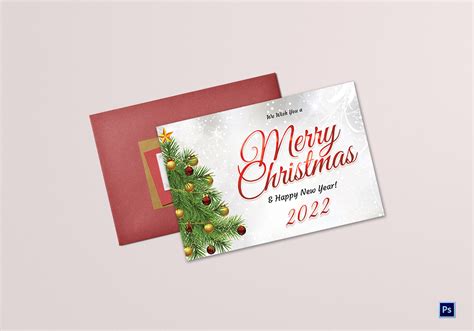 Seasons Greeting Card Template In Adobe Photoshop