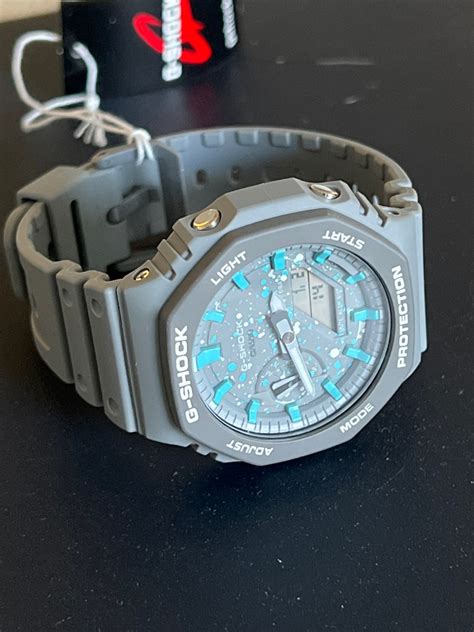 Casio G Shock Ga 2100 Custom Tiffany Sky Casioak Mod Tiffany Etsy