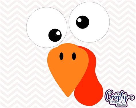 Thanksgiving Turkey Face Svg Graphic By Hijibiji Creative Fabrica