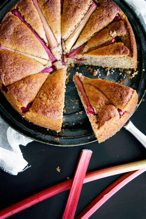 Vegan Lemon Rhubarb Cake Occasionally Eggs