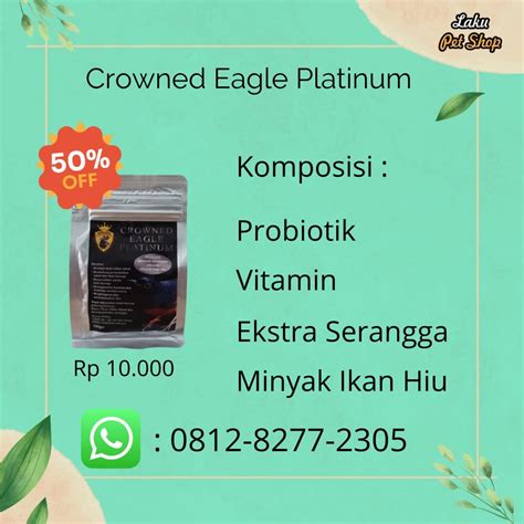 Harga Voer Murai Batu Crowned Eagle Platinum By Distributor Voer