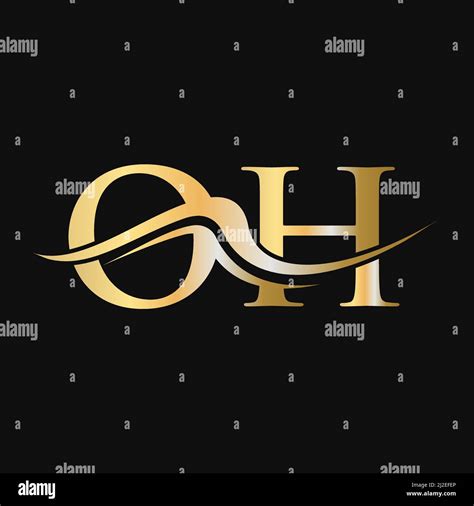 Letter Oh Logo Design Initial Oh Logotype Template For Business And