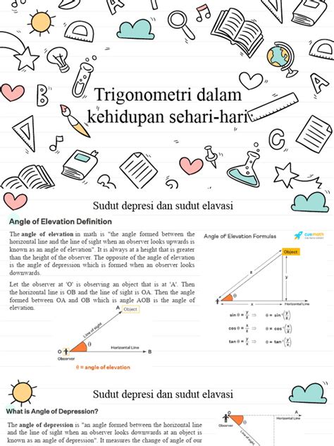 Trigonometri Dalam Kehidupan Sehari Hari Pdf Angle Euclidean Geometry