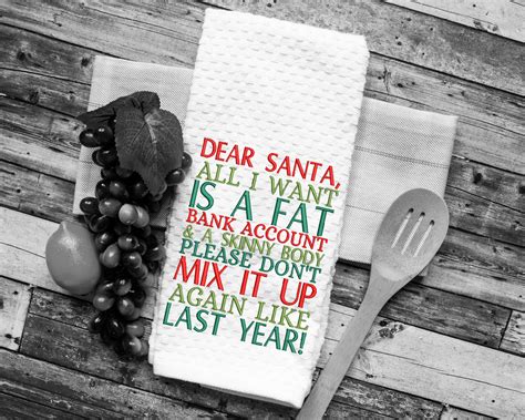 Funny Christmas Kitchen Towel Christmas Season Christmas Etsy