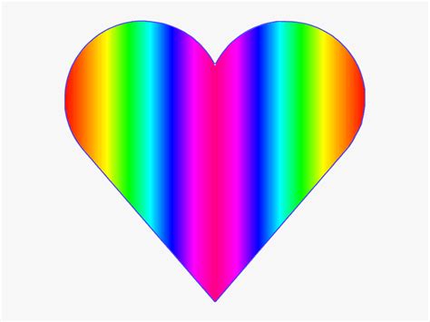 Heart Clipart Rainbow Love Rainbow Heart Clipart Hd Png Download