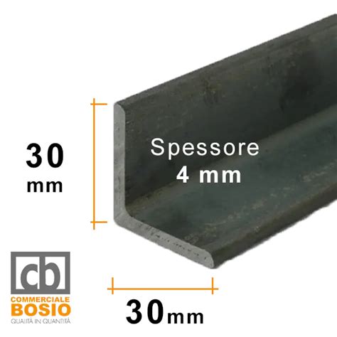 Angolare In Ferro X Mm Spessore Mm Grezzo Commerciale Bosio