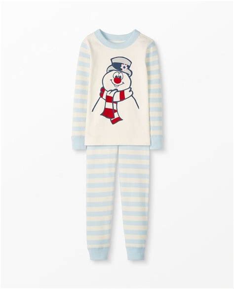 Warner Bros Frosty The Snowman Long John Pajama Set Size 8 Frosty