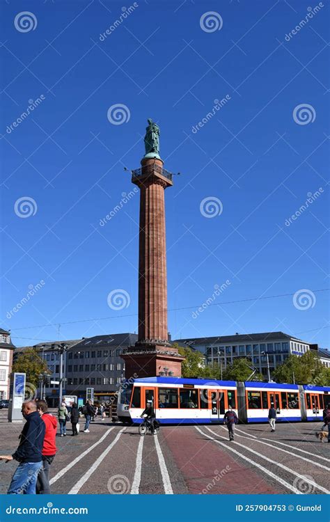 Ludwig Column At Luisenplatz In Darmstadt Germany Editorial Stock Photo