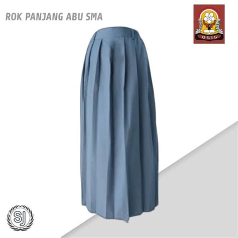 Jual Seragam Sekolah Rok Rempel Panjang Abu Sma Grosir Dan Ecer Di