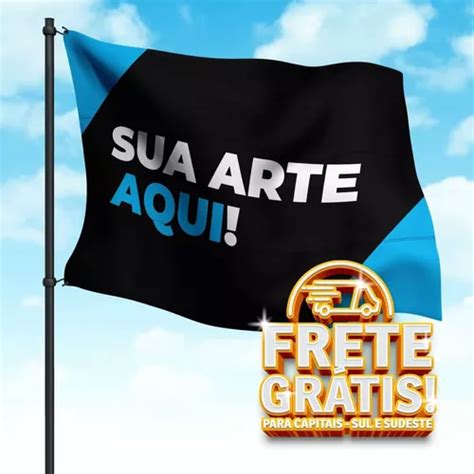 Bandeira Personalizada 300x148 Uma Face Futebol Fitness Parcelamento