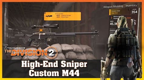 High End Custom M Sniper Firing Range Test The Division