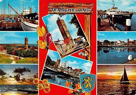 Holland Netherlands Groeten Uit Terschelling Multiview Postcard M Ebay