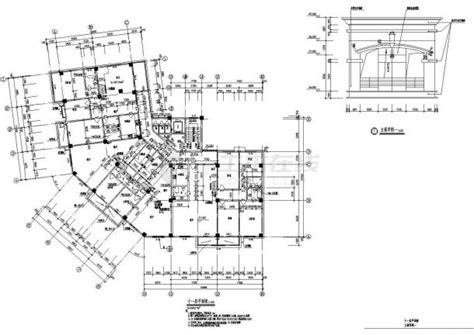 大型商业街综合楼建筑设计施工图商业街土木在线