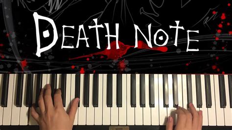 Death Note Op 1 The World Piano Tutorial Lesson Youtube