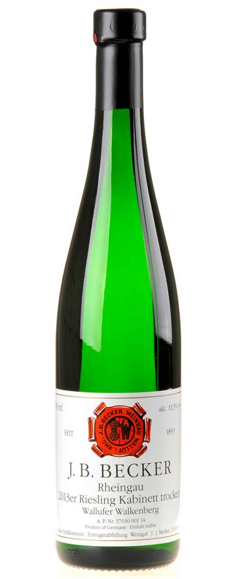 J B Becker Wallufer Walkenberg Riesling Kabinett Trocken 2013