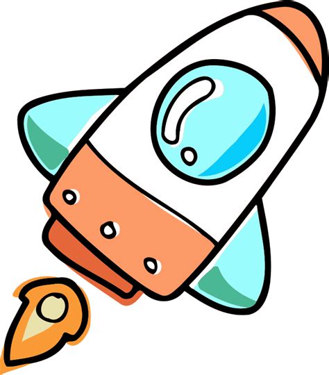 Rocket Ship 2 Colour Openclipart