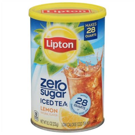 Lipton Lemon Zero Sugar Ice Tea Mix 8 1 Oz QFC