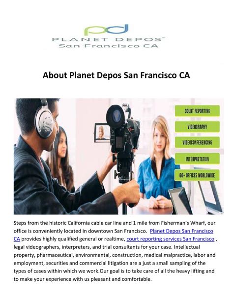 Planet Depos Court Reporting Services In San Francisco Ca By Planet Depos San Francisco Ca Issuu