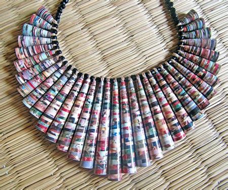 Paper Bead Choker Arts Crafts And Design Finds Paper Bead Jewelry