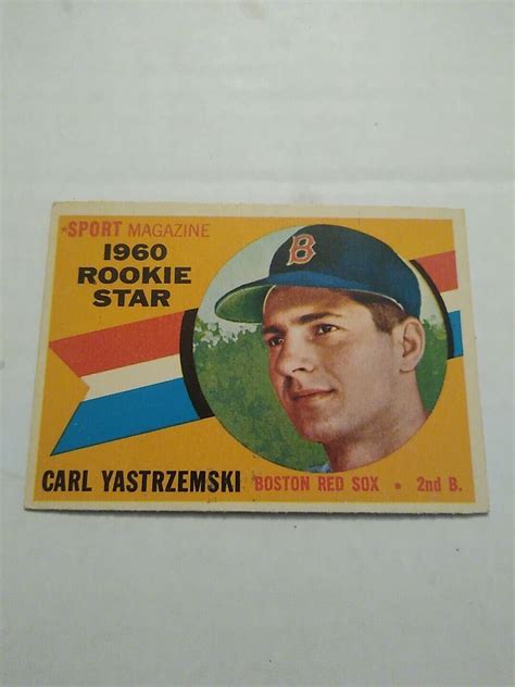 Topps Sport Magazine Rookie Star Carl Yastrzemski Rc