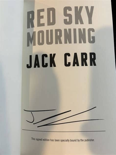 Red Sky Mourning Jack Carr Signed Hc Terminal List St