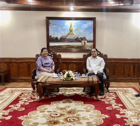 Ambassador Of Thailand To The Lao Pdr Paid A Courtesy Call On H E Mr