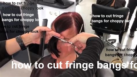 1 How To Cut Fringe Bangs For Choppy Look How To Cut Front Bangs With Layers By Amal Hermuz