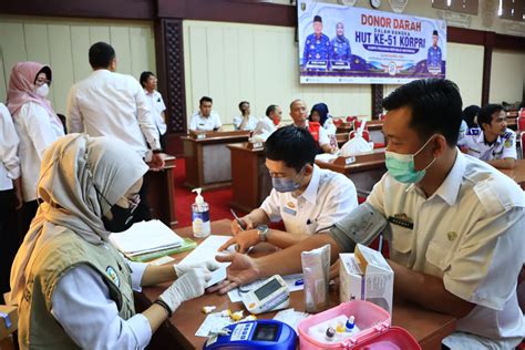 Dewan Pengurus Korpri Provinsi Lampung Bekerjasama Dengan Palang Merah