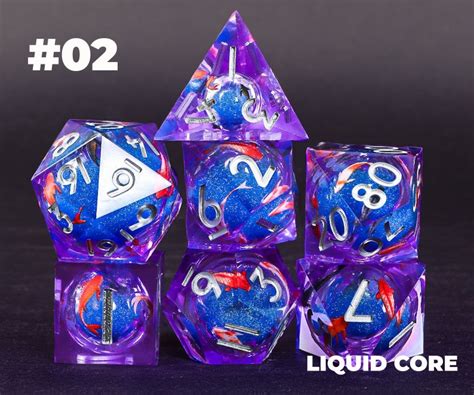 New Arrivals Liquid Core Dice Set Dnd Dice Set Liquid Core For Dnd