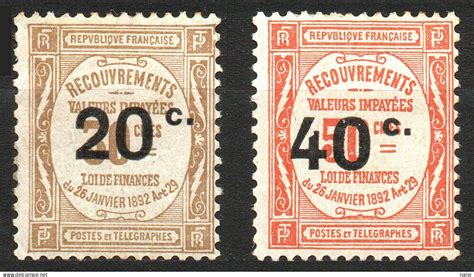 Neufs Timbres Taxes Ann E Y T N Et Neuf