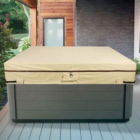 Square Waterproof Pool Spa Jacuzzi Cover, Outdoor Heavy Duty 600D ...