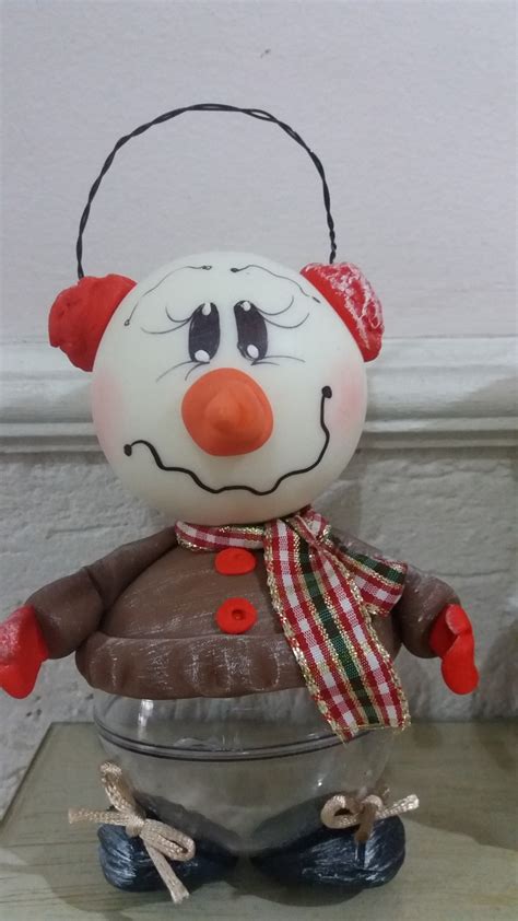 Boneco De Neve Em Biscuit No Elo Doce Encanto Atelier De E