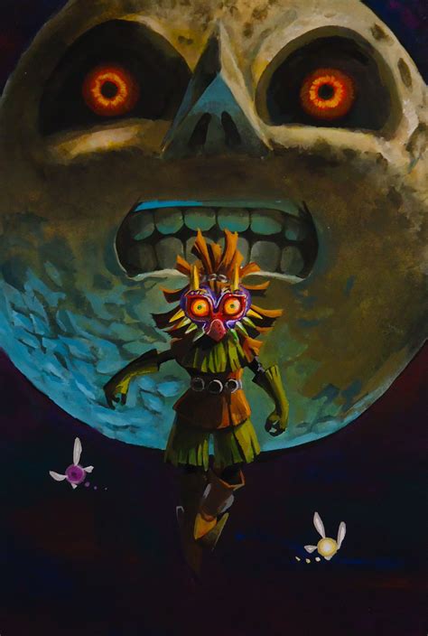 The Legend Of Zelda Majoras Mask Skull Kid The Moon Tatl And