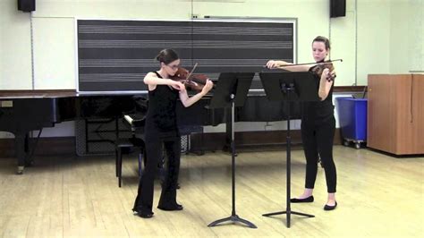 Bartok Duos For Two Violins Song Of The Harvest Youtube